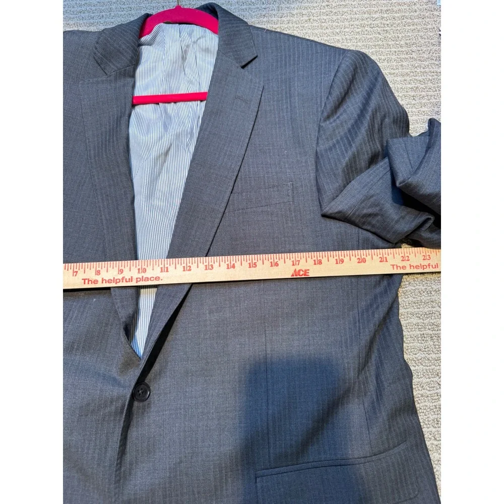 Brooks Brothers Explorer Regent‎ Fit Blazer 44R Gray Wool Blend 2 Button Coat